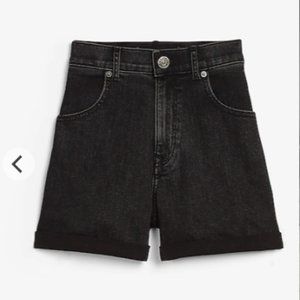NEW Express Super High Waisted Mom Jean Shorts